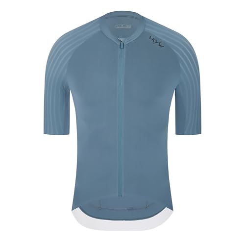 YKYWBIKE Men’s Aero Race Fit Cycling Jersey with Zip Pocket
