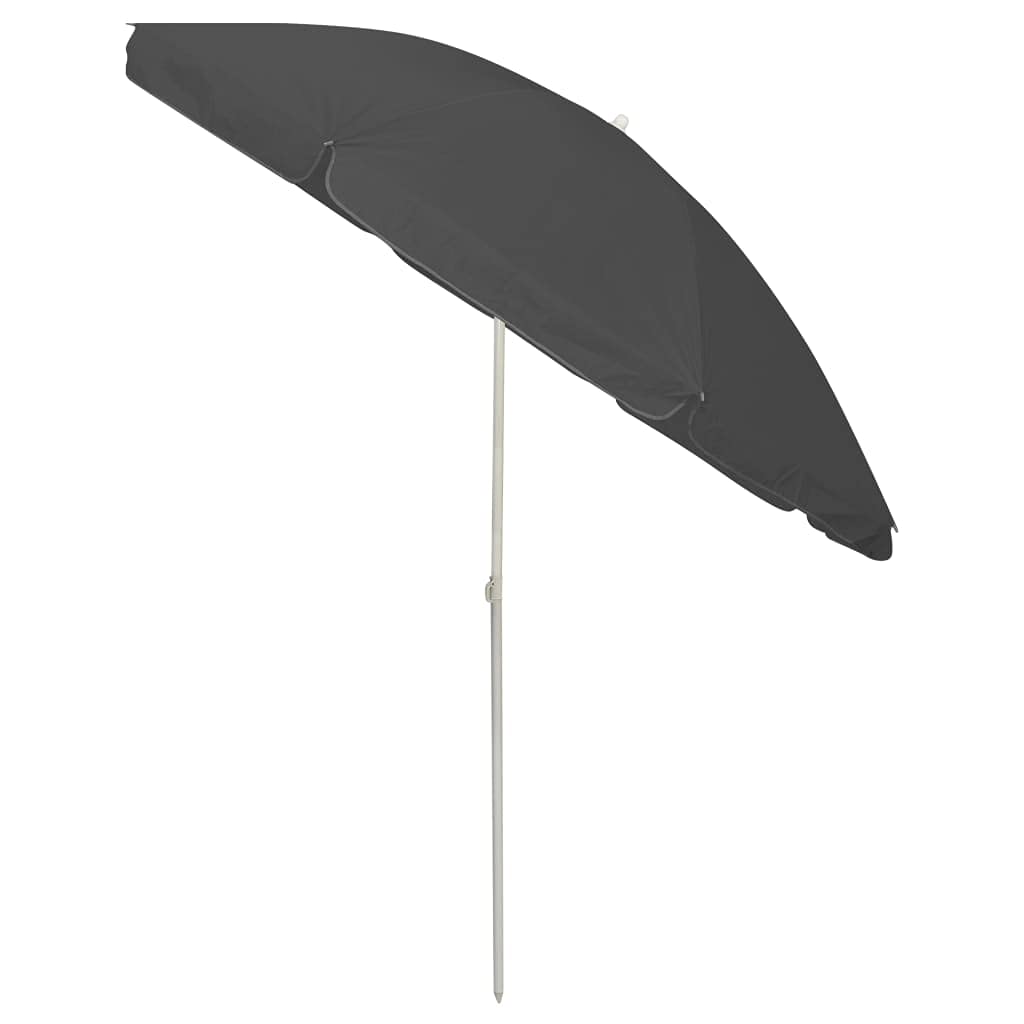 Ombrelloni parasole per giardini, cortili, spiagge, terrazze, piscine, caffetterie, ombrellone con asta in acciaio color sabbia 180 cm