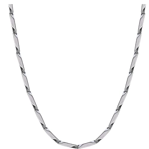 Buy Men's Double Coated Popular Stainless Steel Silver Chain For Men Boys Girls Stylish Chains