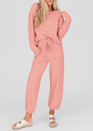KIRUNDO Womens Lounge Set Postpartum Going Home Outfits(Pink, M) - image 3