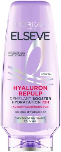L'Oréal Paris - Démêlant Ré-Hydratant pour Cheveux Déshydratés et Fatigués - Hydratation 72H - Brillance - Souplesse - À l'Acide Hyaluronique - Elseve...