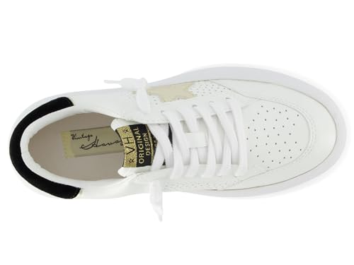 VINTAGE HAVANA Womens Ream Metallic Platform Sneakers Shoes Casual - White2