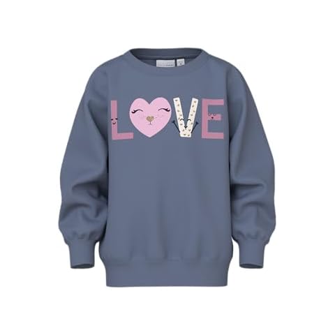 NAME IT Girl's Wild Wind Sweatshirt with Print Cover