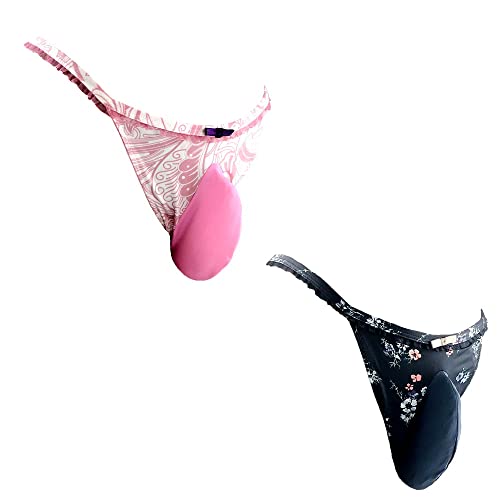 mexowom Sissy Pouch Panties of Men Kinds Sexy Underwear Lacy Panties Bikini Briefs T-Back Thong G-String3