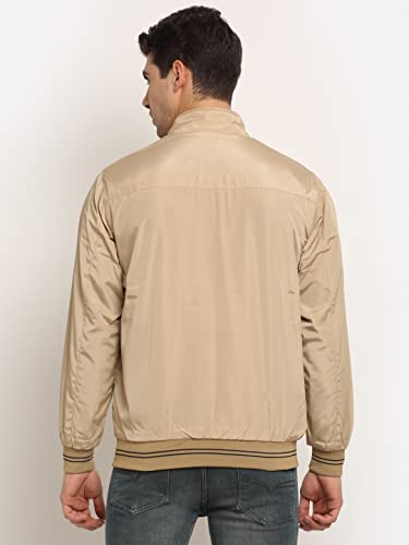 Image of Cantabil Beige Winter Wear Jacket Full Sleeve for Men l Jacket for Men l Winter Wear Jacket for Men (MJKT00009-BEIGE)
