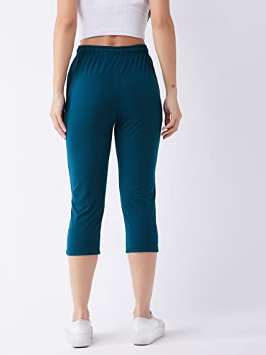 Image of Modeve Women Solid Cotton Blend Capri for summer|| Summer Wear