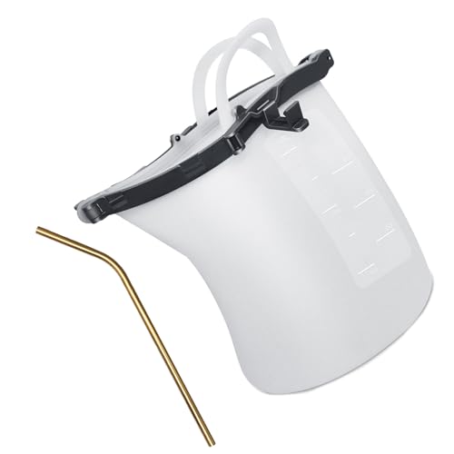 HEEZOU Solicador Licor Silicona con Bolsa Conservación A Prueba Fuga para Bebidas Frías Calientes Contenedor Bebidas con Recipiente Bebida Fiesta A Prueba Derrames Paja