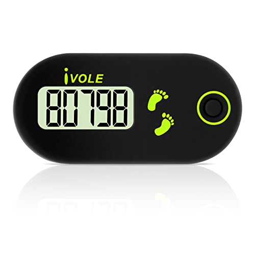 Flintronic Mini-Schrittzähler - 3D-Schrittzähler mit Clip-Lanyard, Genau für Gehen, Laufen, Sport...