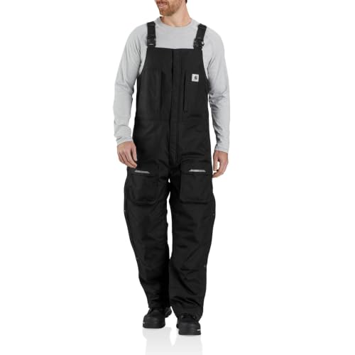 Carhartt Mens Yukon Extremes Loose Fit Insulated Biberall (Big & Tall) Work Utility Outerwear, Black, 3X-Large US