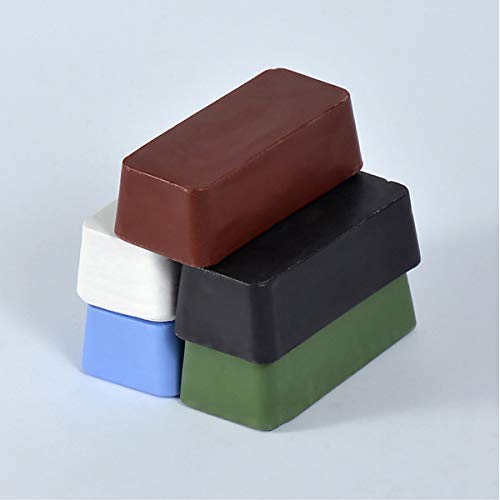 Polierpaste, Jicyor 5pcs Kit Edelstahl Metall Polierwachs Multifunktion Schleifpolitur Professionelle Polishing Compounds für Honmesser Schärfen Aller Holzschnitzwerkzeuge Entfernungspaste