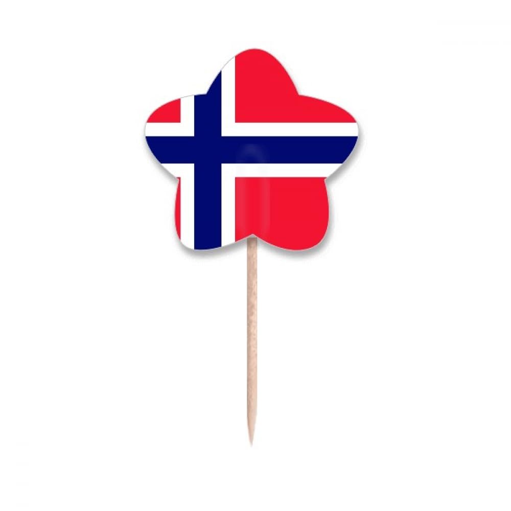 Drapeau Norvège cure-dents pour vos soirées à thème et buffets