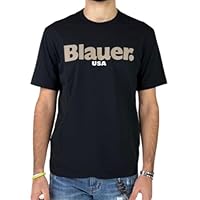 Blauer Maglietta Ernst T-Shirt Uomo 100% Cotone Nero L