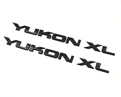 Emblemas Yukon XL negro brillante de estilo deportivo para reemplazo en portón trasero