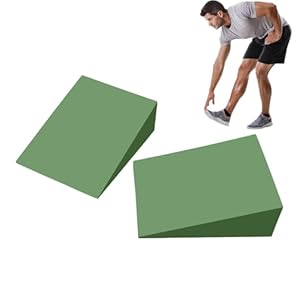 Yoga Block, Slant Board Squat Wedge Blocks, Heel Elevated Calf Stretcher, Balance Pad Foam Wedge For Exercise, Squat, Ankle Mobility Balance Board, Improve Mobility, Strength Performance