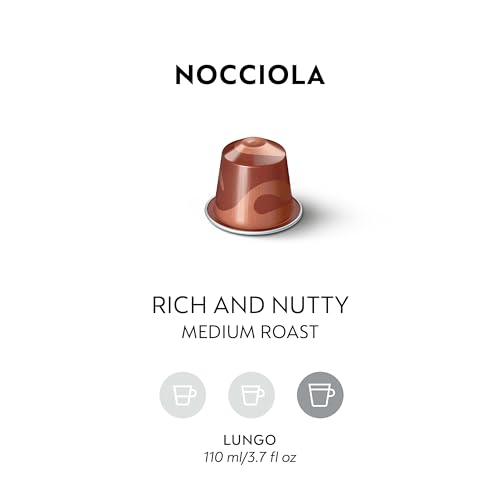 Nespresso Capsules Original, Nocciola Medium Roast Espresso, 50 - Count pods