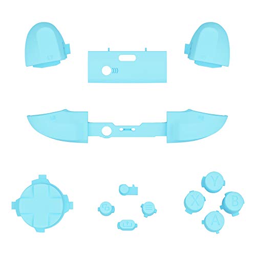 Image of eXtremeRate Replacement Buttons for Xbox Series X & S Controller, Heaven Blue Custom Accessories Repair Kit Bumpers Trigers Dpad ABXY Start Back Sync Share Keys Parts for Xbox Core Wireless Controller