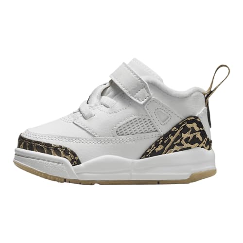 Jordan Spizike Low BT (White/Black-Metallic Gold-SAIL) Size 6