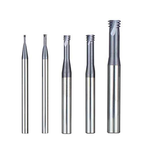 1pc UNC UNF fresa in lega di metallo duro 3 dente rivestito filettatura frese cnc filettatura fresa per filettatura UN,UNC3-48-D1.9