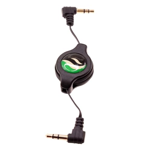 Cable Auxiliar Retráctil 3.5mm Jack Negro
