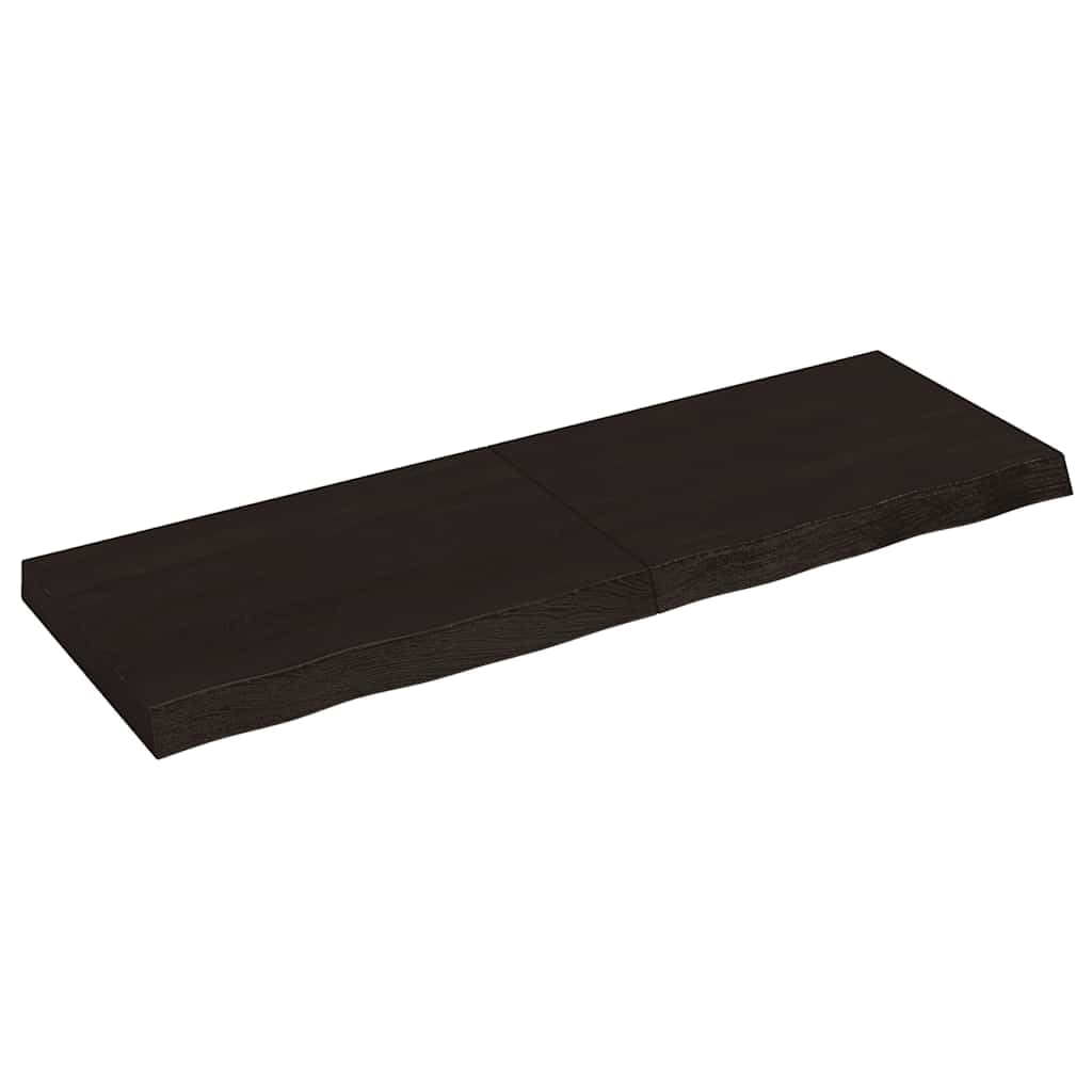 Genérico Encimera de baño Madera tratada marrón Oscuro 120x40x(2-6) cm,Bricolaje,Materiales de construcción,Encimeras-3156236