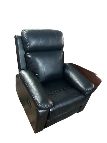 Abp Seats Manual one Seater Recliner Leatherette Classy and Comfortable couche Black