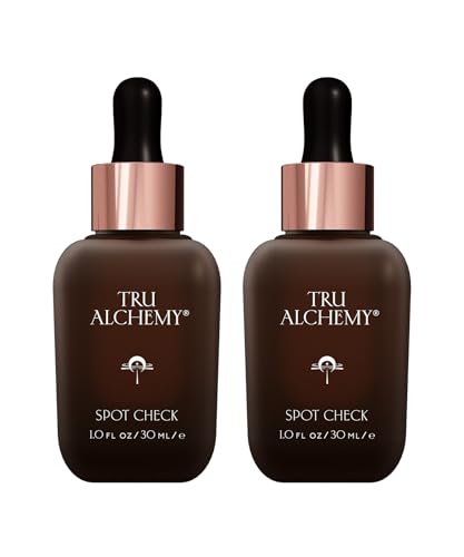 Tru Alchemy Spot Check Dark Spot Remover For Face - Niacinamide Hyaluronic Acid Lactic & Glycolic Acid Serum - Facial Age Spot Remover for Women - Dark Spot Corrector for Face - 1 fl oz (2-Pack)