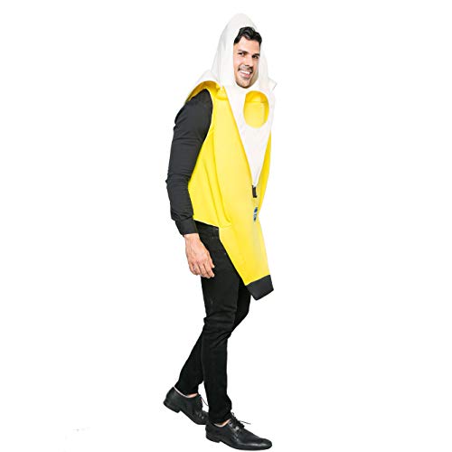 Spooktacular Creations Appealing Banana Costume Adult Deluxe Set for Halloween Dress Up Party and Roleplay Cosplay (Medium) Spooktacular Creations Appealing Banana Costume Adult Deluxe Set for Halloween Dress Up Party and Roleplay Cosplay (Medium)