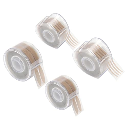 minkissy 4 Rolls Double Eyelid Stickers Strips for Hooded Eyes Double Eyelid Setting Tape