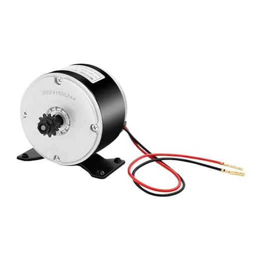 OUKANING DC Bürsten Motor 250W 24V Elektrobürste Permanent Magnet Motor für E-Bike Elektroroller 2750RPM