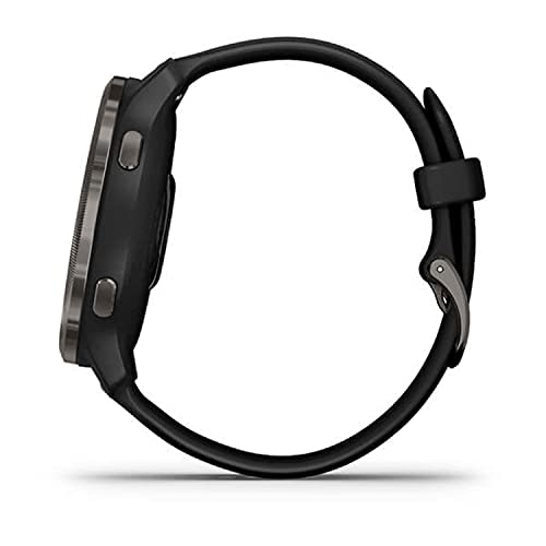 Garmin Venu 2 - Montre connectée GPS multisports avec écran AMOLED, autonomie longue durée (11 jours) – Gray avec bracelet noir - Boîtier 45 mm