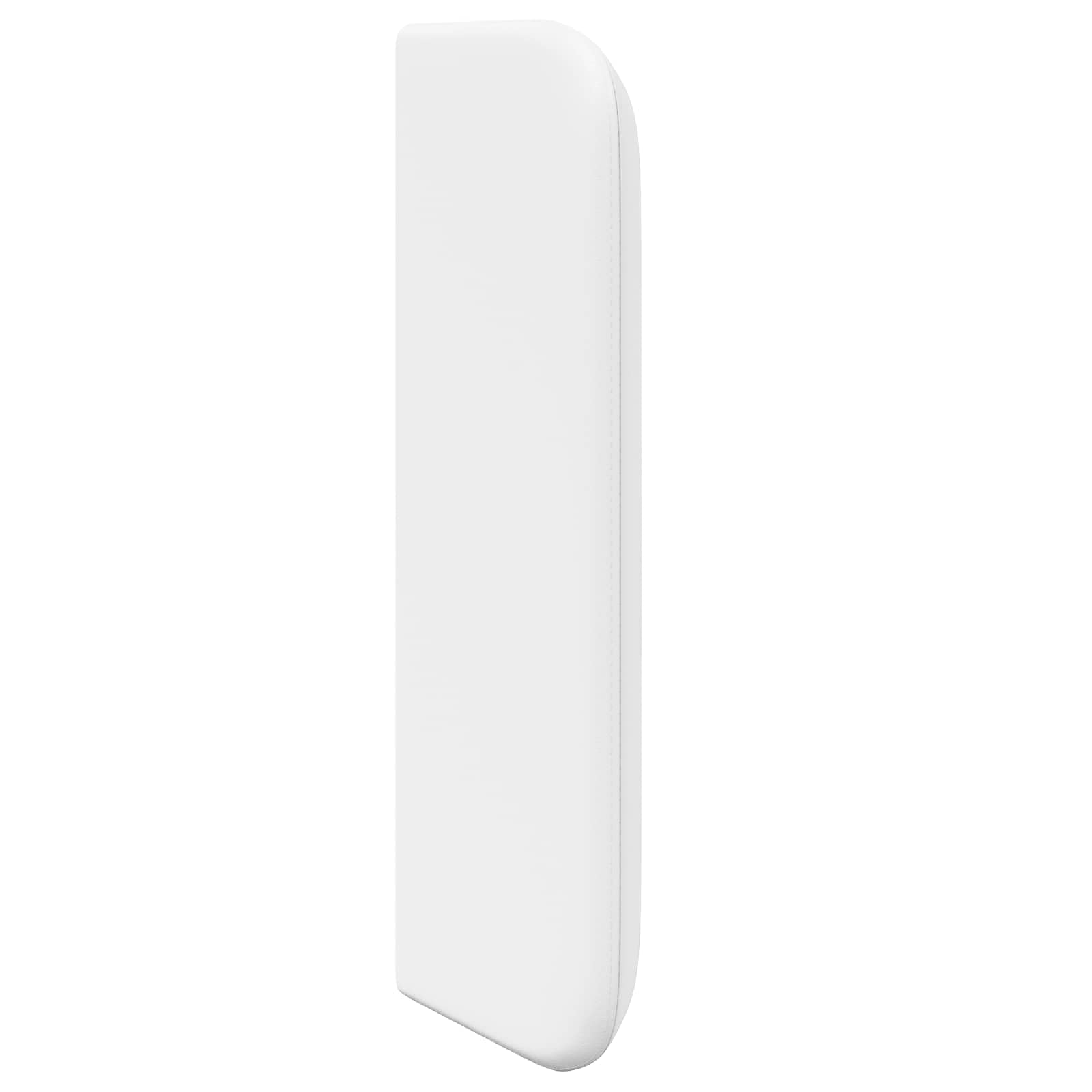 Cabecero Oreja Blanco 40,5 x 40,5 x 4 cm PVC con Marco de Madera Moderno Accesorios de Cama para Dormitorio Fácil Montaje Cómodo Acolchado Construcción Duradero