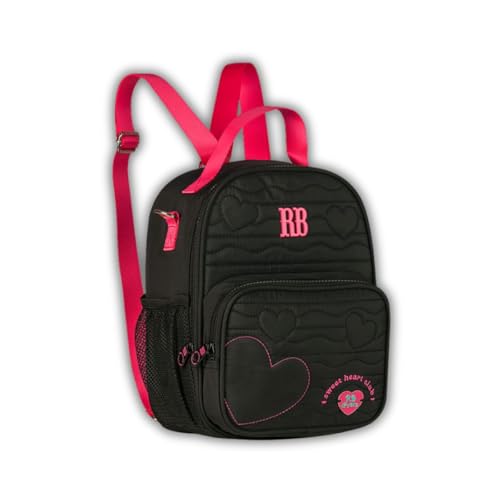 Mochila P Rebecca Bonbon Bolsa Térmica Creche Passeio Kids, Cor Preta