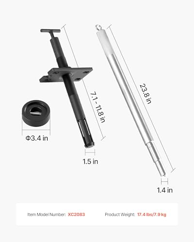 Image of VEVOR Mercruiser Alignment Tool & Gimbal Bearing Puller Set, Compatible with Mercruisers, Engine Alignment Tool, Bearing Puller Seal Bellow Expander Tools Easy-to-Use (silver)