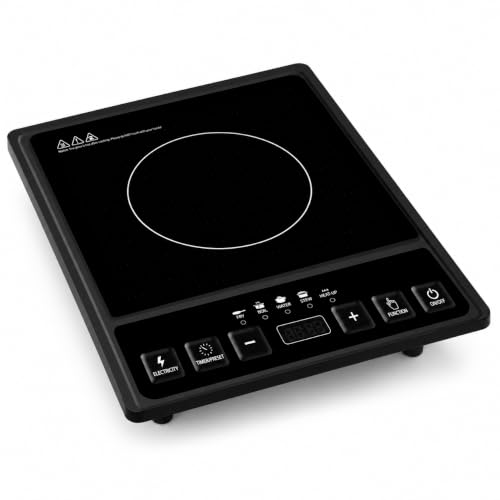 FLM SYSTEM Piastra induzione fornello portatile elettrico piano cottura cucina 2000W
