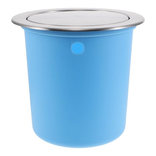 Homoyoyo Cubo De Basura De Encimera Con Tapa Empotrada Papelera Empotrada