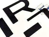 Matte Black Rear Tailgate Letters Compatible with Ridgeline 2024-UP Selfadhesive ABS Plastic Inserts