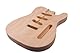 YoungMonic Unlackierter DIY-E-Gitarrenkörper, Mahagoni, Korpus für E-Gitarre, Projekt, SSS-Tonabnehmerlöcher (Mahagoni)
