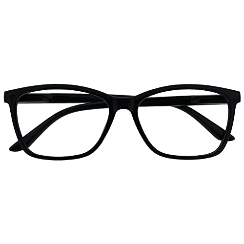 Photo de The Reading Glasses Lunettes de Lecture Noir Lecteurs Grand Designer Style Hommes Charnières Ressort R51-1 +1,50