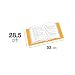 APLI 16911 - Forro de libros con solapa ajustable PP 285 mm...