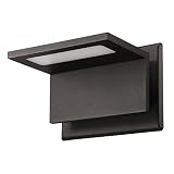 Inowel Wall Light Outdoor LED Wall Mount Lamp Modern Wall Sconce Lighting Lantern Fixture Grey Alumi