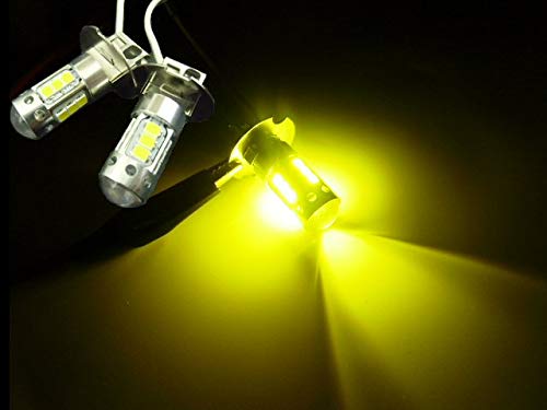Amazon | 12v 24v 兼用 LED H3 フォグランプ 無極性 ゴールデン