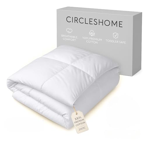 CIRCLESHOME Toddler Cotton Crib Comforter 37x52