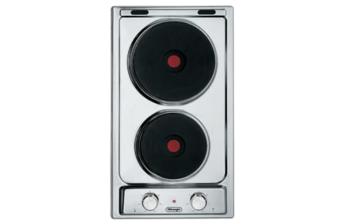 De Longhi Serie Domino Plaque électrique 2 feux 30 cm Inox