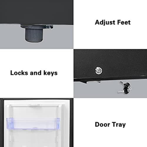 Smeta DW30 Mini Fridge With Lock For Bedroom Dorm Refrigerator Quiet Lockable No Noise Absorption 12V/110V Compact Portable Dc Locking Refrigerator thumb #3