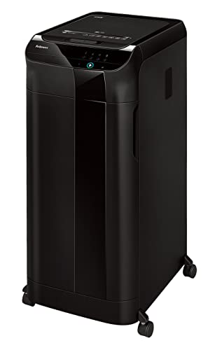 フェローズ シュレッダー 業務用 オートフィード クロスカット 550枚を最短9分で自動細断完了 550C-R ブラック