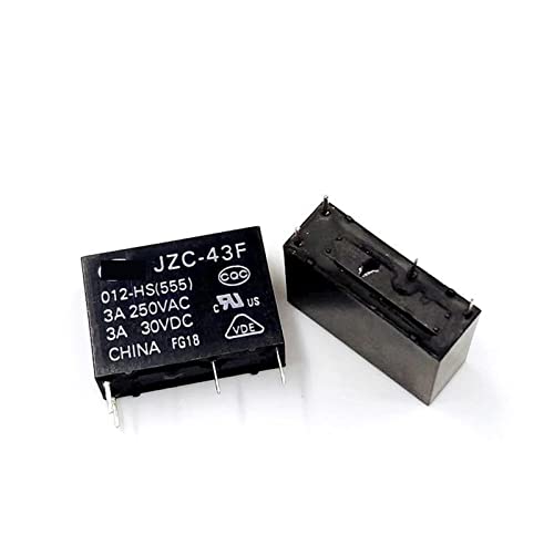 Nezih 5PCS Relè HF/JZC-43F-005 012 024-HS(555)
