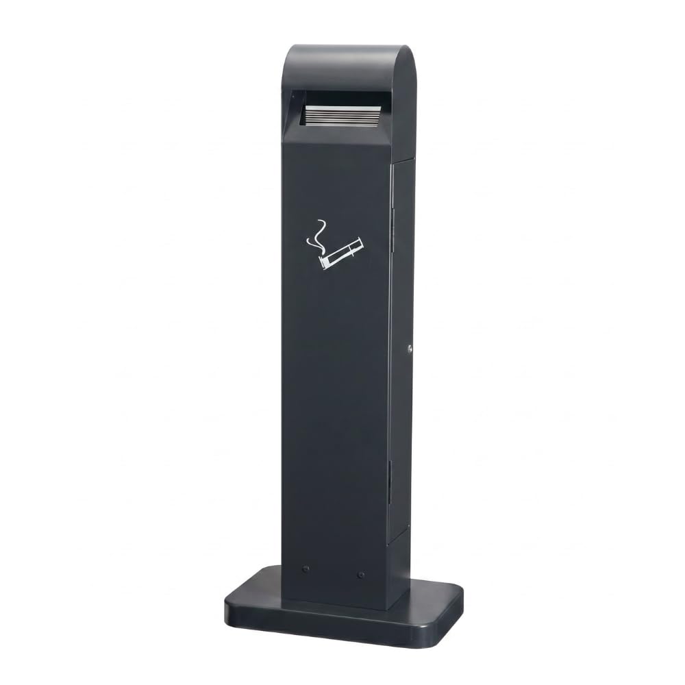 JVD Cendrier sur pied TOTEM 12,5L - Pour Extérieur (Clé et Kit de fixation)