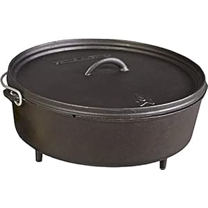 Camp Chef Classic 14 Dutch Oven – Cast Iron Dutch Oven Pot with Lid for Indoor & Outdoor Cooking – 14″ Dutch Oven – 8 Quarts