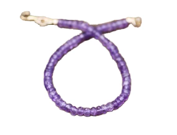 Bracelet améthyste 4mm anti-rupture, chaîne argent 925 robuste et fermoir sécurisé