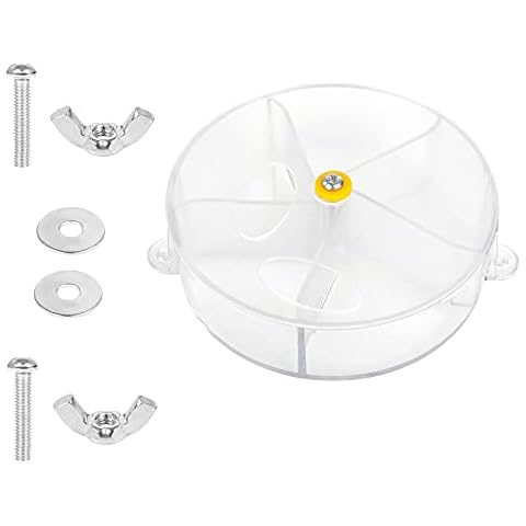 NA Parrot Foraging Wheel Bird Feeder Spins Toy Parrot Chew Toy Used for Parakeet Cockatiel Conure African Grey (Transparent) Cover